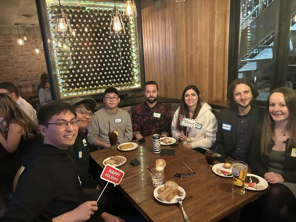 Uken team holiday dinner celebration