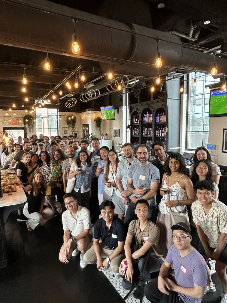 Uken team gathering at a social event