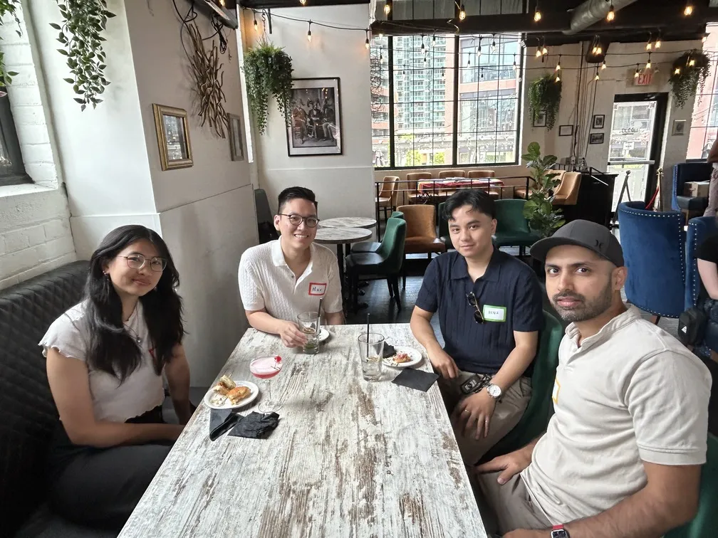 Uken team gathering at a social event